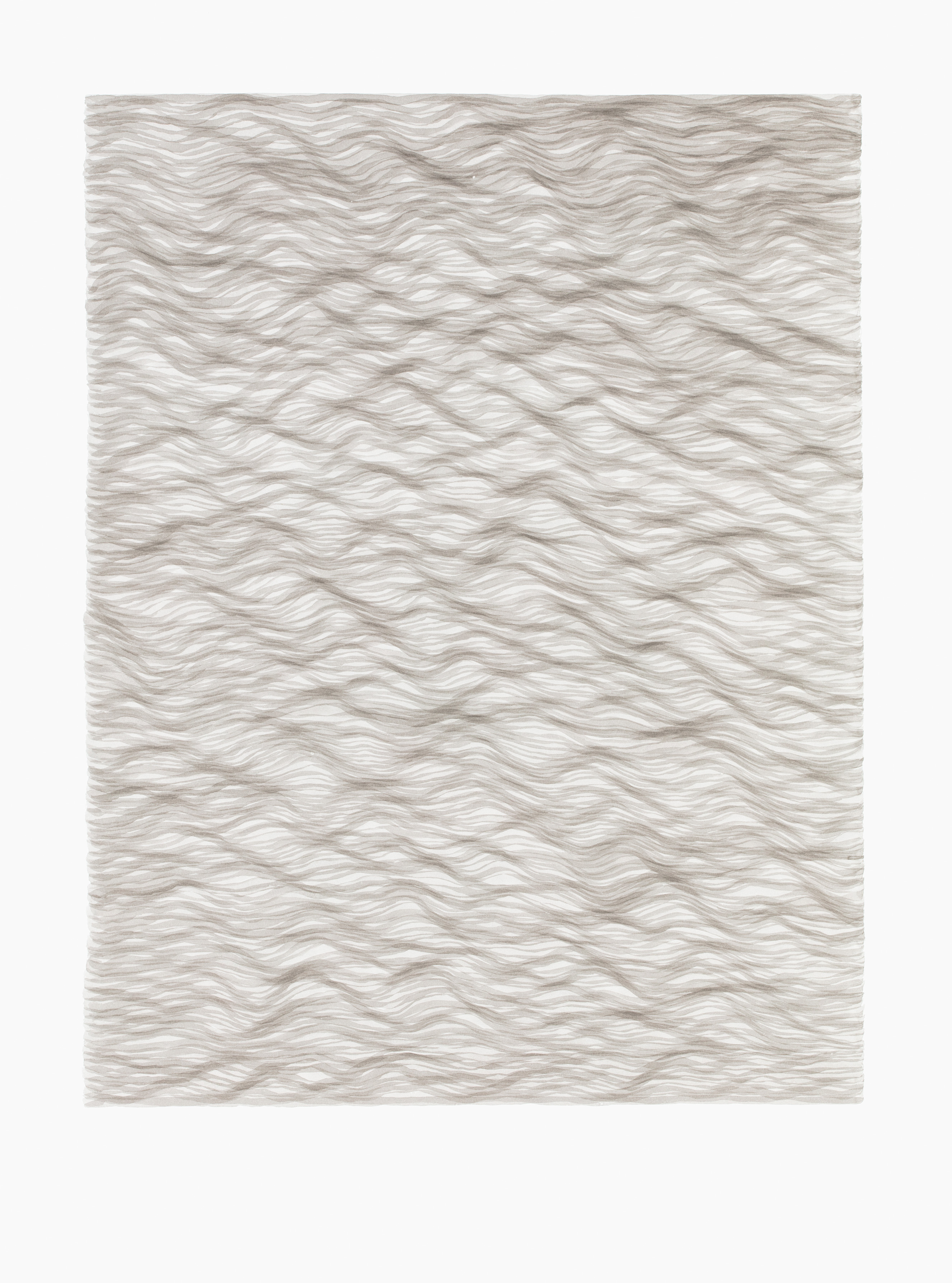 LUISE VON ROHDEN Wellen (hh h/wu 150/0), 2018, Tusche auf Papier, 78 x 58 cm, Foto: Thomas Bruns