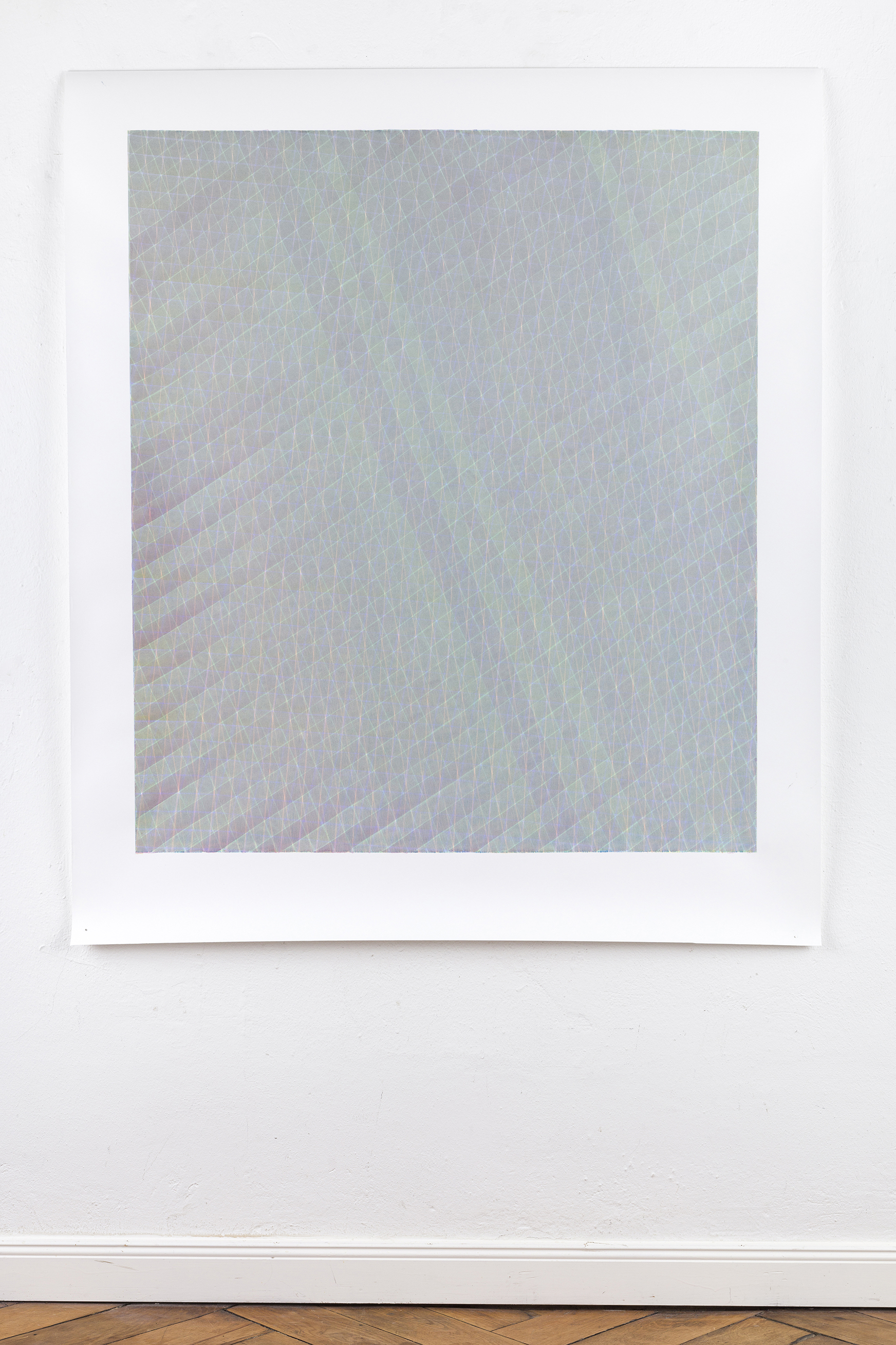 LUISE VON ROHDEN Zeichnung (7d grb/un 35/40), 2019, farbige Tusche auf Papier, 140 x 120 cm, Foto:Thomas Bruns